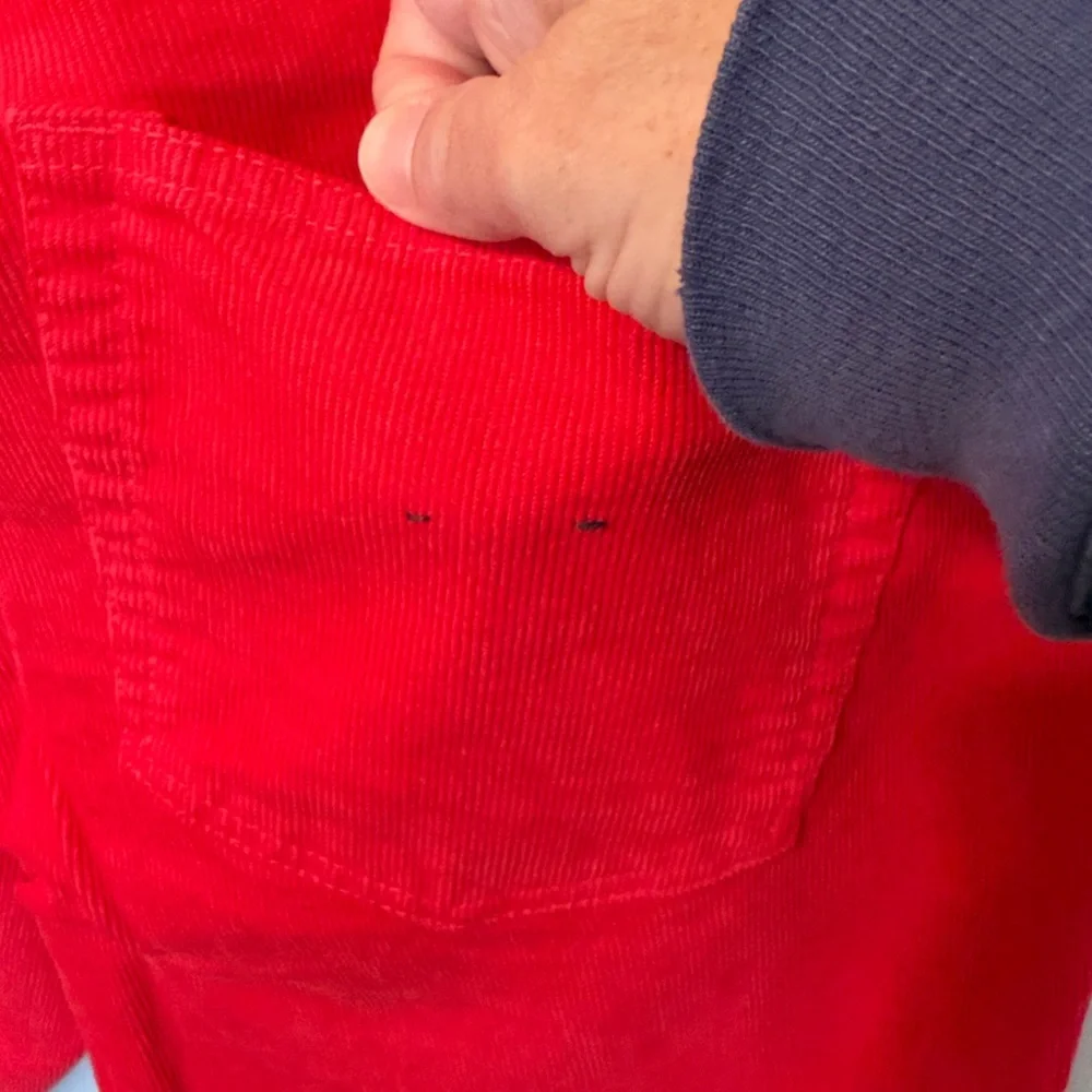Vintage J. Crew Women’s Red Straight Leg Corduroy Pants / Size 32 / Brand NWOT